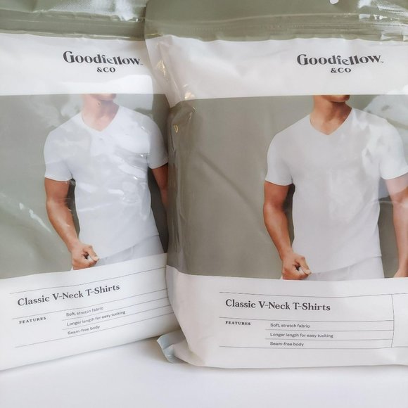 NWT Men V-Neck T-Shirt - Tank Top (5) Pac -038049 - Picture 2 of 3